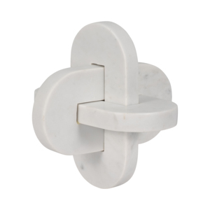 Ornamento a nodo di marmo, scultura decorativa per casa, ufficio, soggiorno, mensola, pezzo d'arte astratta - Product Image 6