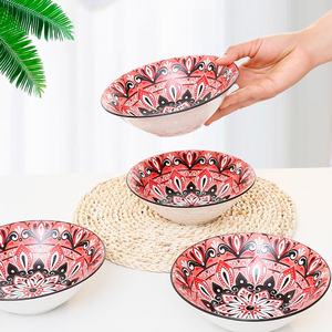 Vente <span class=keywords><strong>en</strong></span> <span class=keywords><strong>gros</strong></span> bon marché Céramique <span class=keywords><strong>Vaisselle</strong></span> Stock Saladier Colorful Ready Stocks Option pour Modèle - Product Image 6