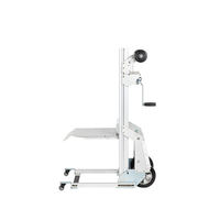 Gerbeur de levage manuel mobile de 90kg, chariot à plate-forme de travail aérien en aluminium, portable, pliable, chariot de levage à main, JY-90A