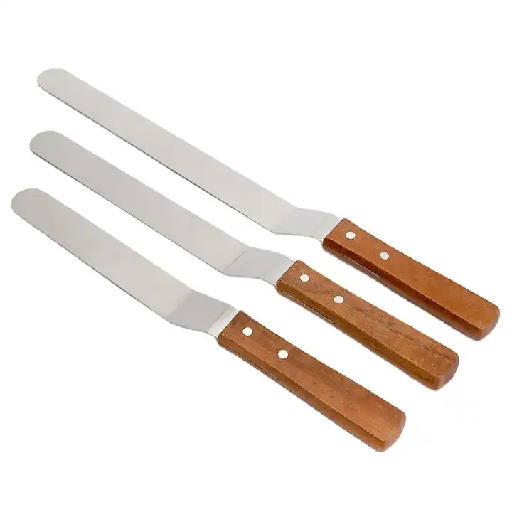 straight icing spatula set stainless steel