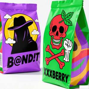 Sacs en Mylar personnalisés avec des motifs créatifs variés, refermables, à l'épreuve des enfants, 1g, 3,5g, 7g, 14g, 28g, 1oz - Product Image 5