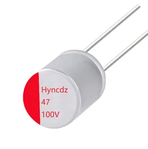 HYNCDZ HYNCDZオリジナル製造ベストセラー100V47UFパワー急速充電固体電解コンデンサ10x12mm