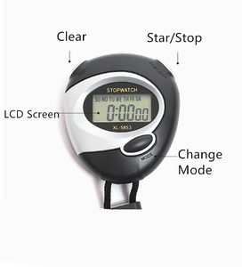 Classic Digital Professional Handheld LCD Chronograph Sports Stopwatch <strong>Timer</strong> Stop Watch <strong>With</strong> Alarm <strong>With</strong> <strong>String</strong> - Product Image 3