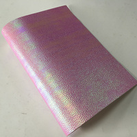 Vente en gros de faux cuir, tissu Litchi gaufré, Faux cuir holographique pour la fabrication d'étui de téléphone, porte-clés, sac à main et artisanat