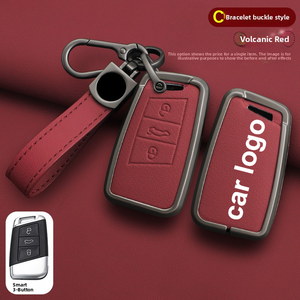เคสโลหะป้องกันสำหรับกุญแจรถ เหมาะสำหรับ Volkswagen Passat, Audi A4, Tiguan, Jetta และ CC - Product Image 1