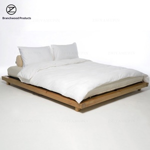 Cabecera de Cama de Madera de Roble Macizo, Estilo Japonés Nórdico, Tatami Moderno Minimalista, Hecha a Medida, para Hotel, Casa de Huéspedes, Loft, Cama Baja - Product Image 3
