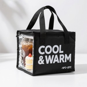 Sac isotherme tendance et doux en non-tissé pour le déjeuner, sac de courses décontracté et élégant pour pique-nique, isolation alimentaire en plein air, nouveau sac isotherme doux - Product Image 2