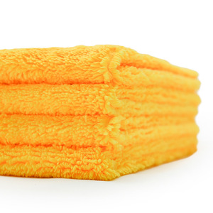 Toalla de microfibra para lavado de autos, extra gruesa, absorbente, cuadrada pequeña, de pelo corto y largo, paño de limpieza para auto - Product Image 1