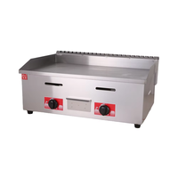 Plaque de cuisson à gaz GPL en acier inoxydable la plus vendue, antiadhésive, pour bœuf et hamburgers, idéale pour restaurants et hôtels