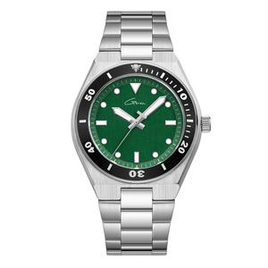 Montre Homme Personnalisable Besseron, Boîtier en Alliage, Bracelet en Acier Inoxydable, Boîtier Carré, Mouvement à Quartz, Cadran à Aiguilles, Style Affaires - Product Image 2