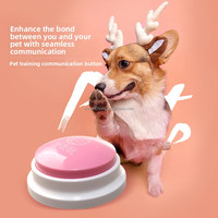 Bouton de communication pour animaux de compagnie, boîte vocale pour chien, bouton éducatif pour l'entraînement des animaux de compagnie avec fonction de communication sonore pour chiens et chats