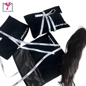 Sac à cheveux en velours personnalisable de luxe MUYANG avec revêtement UV - Product Image 4