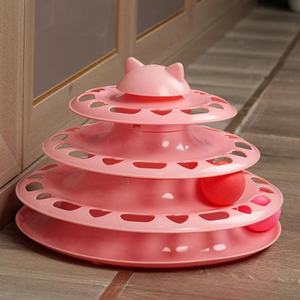 Cat Five Layer Spinning <b>Ball</b> Toy Pet Supplies Puzzle Toy Five Layer Self Fun Indoor cat Tower with <b>Ball</b> Spinning Wheel - Product Image 5