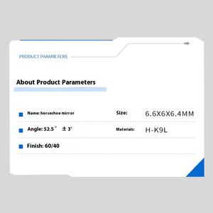 맞춤형 말굽 모양의 고 투과율 광학 프리즘 기기 1 년 보증 - Product Image 2