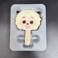 Fournisseur chinois de crème glacée à la saveur de noix de coco et de pêche, boîte de crème glacée en forme de mouton de dessin animé, emballage personnalisé, forme de crème glacée personnalisée