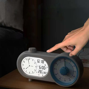 Minuterie visuelle 2 en 1 bon marché pour la salle de classe, enseignement, jeux, petite table, horloge numérique, station, réveil pour les élèves du secondaire - Product Image 4