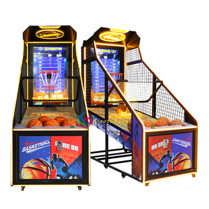 Machine de jeu de tir de basket-ball interactive en anglais avec cabinet métallique 110V/220V 450W pour centres de divertissement - Product Image 5