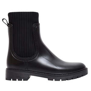 Slim Fit Knit Rain Boots for Winter - Product Image 1