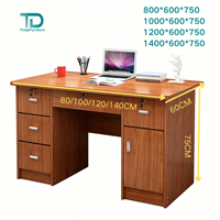 Table de bureau simple à la mode moderne avec serrure de tiroir en bois pour la maison ordinateur de bureau étude étudiant écriture chambre à coucher