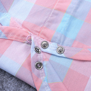 Conjuntos de Ropa de Moda para Niños, Trajes de Romper para Niños con Camiseta a Cuadros Colorida de China - Product Image 6