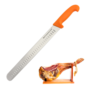 KITCHENCARE Cuchillo de cocina profesional Cuchillo de jamón de hoja de acero inoxidable no dentado para rebanar carne - Product Image 1