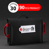 Petit sac médical d'urgence extérieur étanche portable trousse de premiers soins de voyage vide avec source d'alimentation manuelle pour la survie