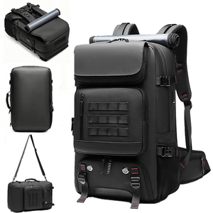 Sac à dos de voyage multifonctionnel pour ordinateur portable avec compartiment à chaussures, grande capacité, convertible, sac à dos de cabine avec sangles cachées - Product Image 1