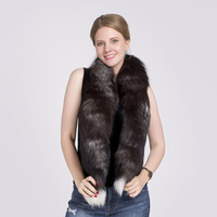 MWFur Mode Vente en gros Usine Offre Spéciale Fourrure Étole Fourrure de Renard Écharpe Boa pour Femmes et Hommes Écharpe Queue de Renard