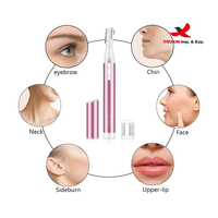 Tondeuse à sourcils électrique FENGFLY moderne en ABS avec lame arrondie – Peigne de précision rechargeable par USB pour l'épilation du visage