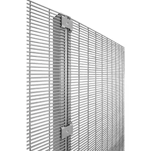 Airport railway prison security fence high viewing angle high security dense mesh 358 Fortress Mesh Fence