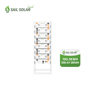 Paket baterai <span class=keywords><strong>LiFePO4</strong></span> penyimpanan energi surya, layar tegangan tinggi 563.2V 280ah 157kWh 200kWh - Product Image 2