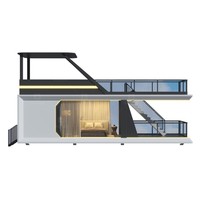 Maison mobile préfabriquée moderne, hôtel de vacances de luxe, maison portable, mini-maison, espace habitable modulaire, capsule spatiale en acier