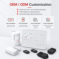 Sistema de Alarma de Seguridad Inteligente para el Hogar W7 4G WiFi GSM con Control Remoto por Aplicación, Compatible con SIA CID ARC CMS, OEM ODM