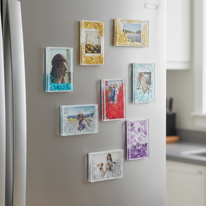 <span class=keywords><strong>Cadre</strong></span> <span class=keywords><strong>photo</strong></span> acrylique <span class=keywords><strong>personnalisé</strong></span> 2x3 pour mini Polaroid Instax, aimant de réfrigérateur en plastique avec logo de marque privée - Product Image 3
