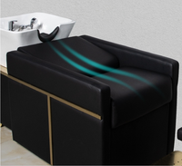 Vente directe du nouveau lit de lavage semi-allongé de luxe pour salon de coiffure, style thaïlandais haut de gamme