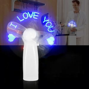 Ventilador de Mano Recargable con Logotipo Personalizable, Mini Ventilador USB Portátil con Mensaje LED Programable - Product Image 1