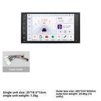 Tout-en-un 7 pouces GPS Android Navigation Machine Tableau de bord TV pour Toyota Corolla Camry Rav4 CarPlay Fonction Compatible