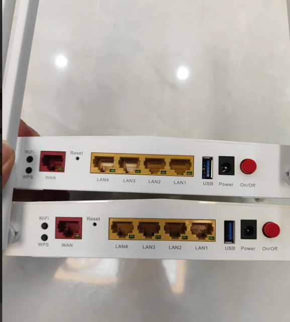 JINGLAI Used E8820S Wireless Router Openwrt Firmware Dual Band 2.4G&5G AC1200 WiFi-5 SC Connector FTTH 4LAN+1USB Ports