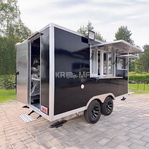 Remolque de comida para café y cerveza, totalmente equipado con banco de trabajo de acero inoxidable y grifos de agua. - Product Image 1