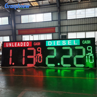 Enseigne de prix du gaz Led Illuminated High Light Waterproof Led Price Sign Télécommande Digital 3d Price Sign Outdoor