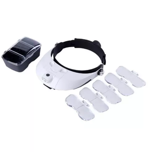 1X 1.5X 2X 2.5X 3.5X 5 عدسة عقال المكبر ، رئيس جبل عدسة مكبرة مع مصباح ليد لالمهنية إصلاح - Product Image 4