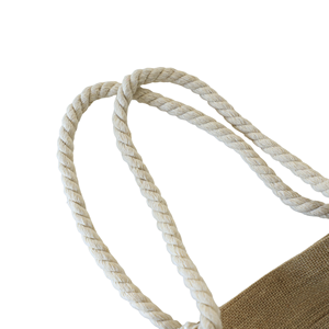 Джутовая Сумка-тоут с логотипом на заказ, пляжная сумка большой емкости, многоразовая Экологически чистая сумка для покупок, плечевой ремень с двойной ручкой - Product Image 5