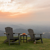 Vente en gros tout temps chaise pliante Adirondack pour patio et jardin meubles en plastique HDPE