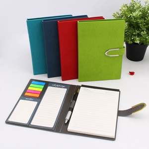 Carnet de notes, journal, agenda et planificateur de qualité, simple et pratique, pour l'école et le bureau, avec un ensemble de notes adhésives, idéal comme article promotionnel - Product Image 1