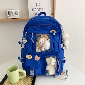 Mochila Kawaii, Mochila Linda para Adolescentes, Mochila Escolar para Niñas, Bolsa para Libros, Mochila de Viaje de Gran Capacidad, Mochila Escolar Estética de Lona - Product Image 4