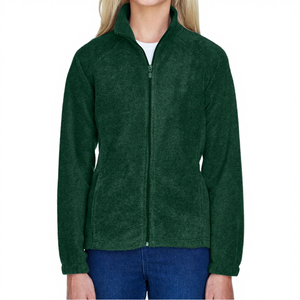 Chaqueta polar completa con cremallera para mujer, con bolsillos, forro polar suave, logotipo bordado, tejido, para invierno, exterior, reversible, gruesa - Product Image 4