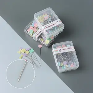Großhandel DIY Design Beliebte bunte Pin in Sicherheits box Verschiedene Formen Kunststoff Karte Kopf Pin
