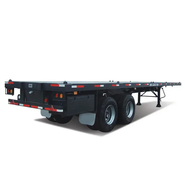 Brand new Heavy Duty 3 Axle 40ft Flatbed Trailer Cheap Price Flatbed Truck and Trailer