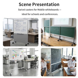Langlebige 50mm 65mm 75mm Mobile Whiteboard-Rollen mit Gewinde für Bürostuhl, Tablet und Schulgebrauch - Product Image 3