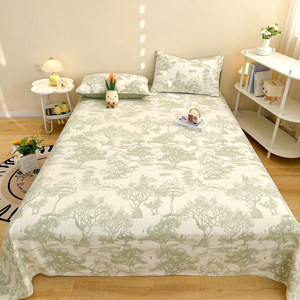 Bộ ga trải giường in hoa hiện đại 100% cotton mới năm <span class=keywords><strong>2025</strong></span>, 200TC, dùng được quanh năm, sẵn kho, bán buôn - Product Image 2